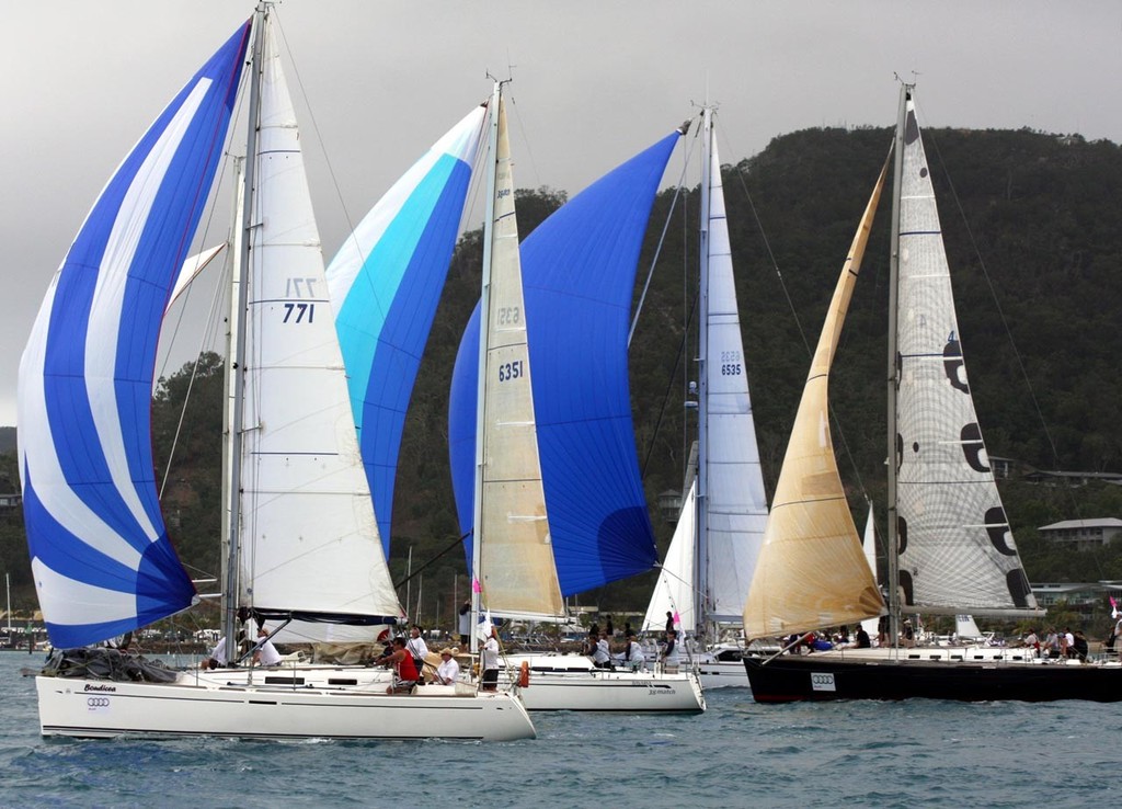 part of the Cruising fleet start - Audi Hamilton Island Race Week day 1 photo copyright Sail-World.com /AUS http://www.sail-world.com taken at  and featuring the  class