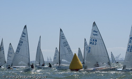 2010 Finn Gold Cup Day 1 - Finn World Championships  © Erik Simonson/ pressure-drop.us http://www.pressure-drop.us