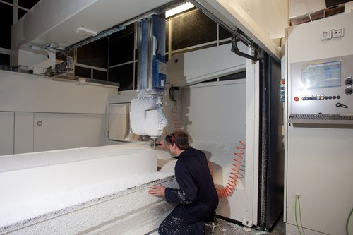 CNC Milling Centre in operation- used by Core Builders to accurately build components for Oracle Team USA’s two AC72’s © Ivor Wilkins/www.americascup.com www.americascup.com