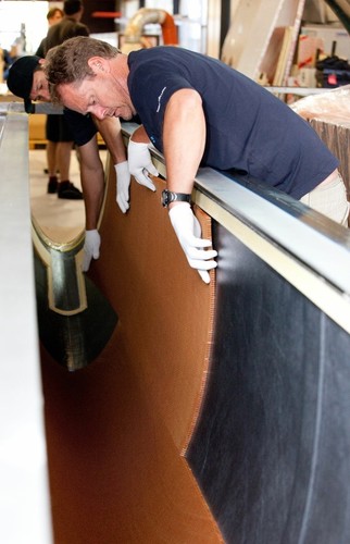 Wingsail construction of the AC45 catamaran at Core Builders composite © Ivor Wilkins/www.americascup.com www.americascup.com