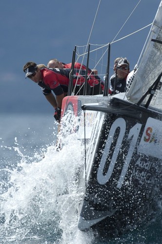 Emirates Team New Zealand. Race one on Day one of the Trophy of Sardinia, Audi MedCup 2010. 21/9/2010 © Chris Cameron/ETNZ http://www.chriscameron.co.nz