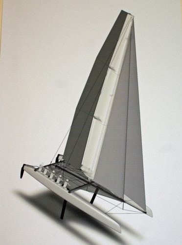 The first AC45 is expected to be launched by Christmas and sea trialing in early January 2011. © Richard Gladwell www.photosport.co.nz