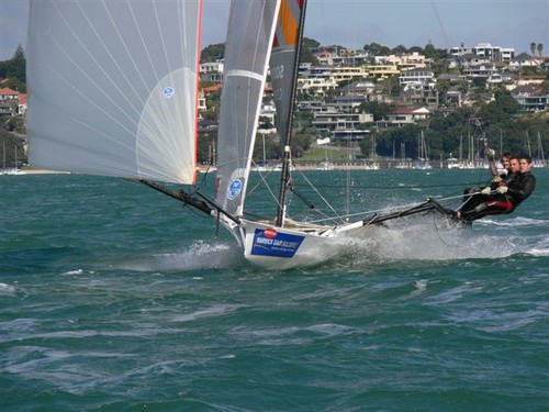 ANZAC skiffs - Day 3 Waitemata Harbour © Ross Whitburn