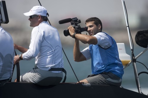 34th America’s Cup - TV Trials - two onboard camera opertaors will be on each AC72 © Gilles Martin-Raget http://www.martin-raget.com/