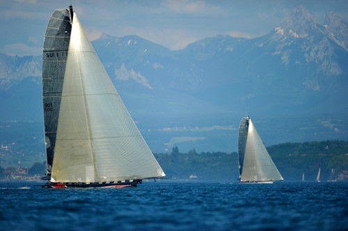 The Geneva-Rolle-Geneva distance race, was sandwiched between the two days of the Open de Versoix - once again conditions were light and Alinghi finished 6th overall © Chris Schmid/ Eyemage Media (copyright) http://www.eyemage.ch