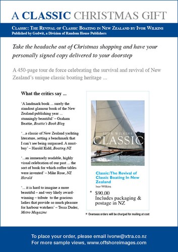 Classic: The Revival of Classic Boating in New Zealand by Ivor Wilkins, available now. © SW