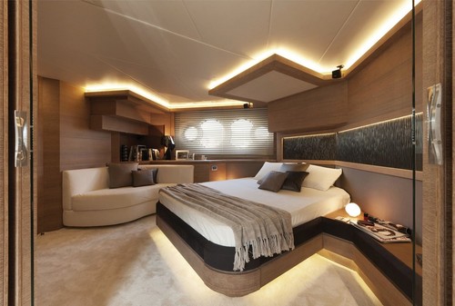 The interior aesthetic and exterior lines are modern Mediterranean. © Beneteau http://www.beneteau.com/