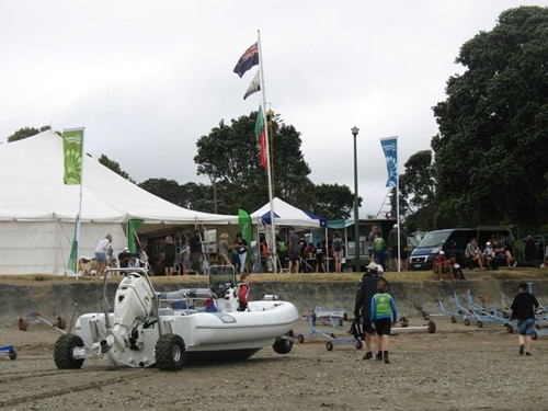 The motorised beach trailer  © Daniel Johnston