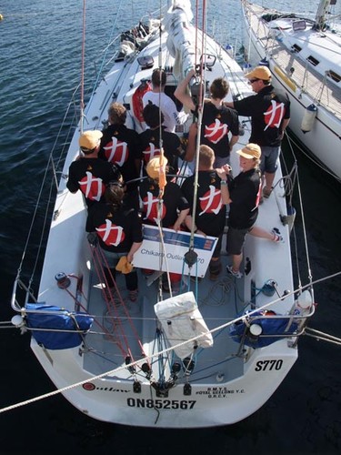 Chikara Outlaw’s crew Melbourne to King Island ©  John Curnow