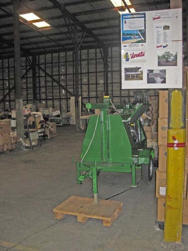 The portable light tower marks the ORCV area at the warehouse. - Melbourne to Vanuatu ©  John Curnow