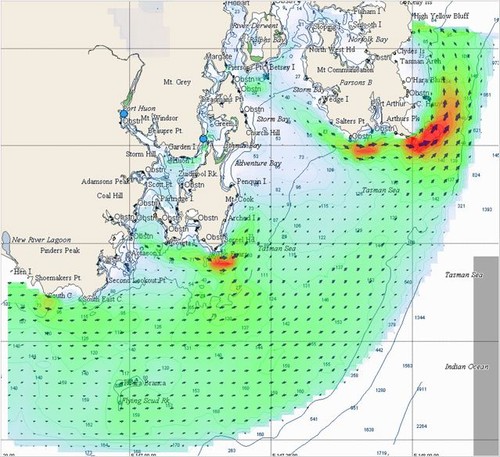 Tidetech - South Eastern Tasmania model © Tidetech Tidetech