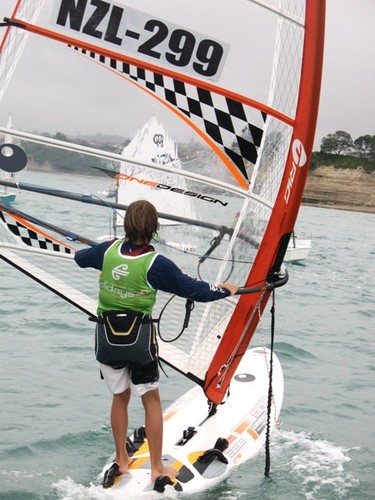 Techno board heads off downwind © Daniel Johnston