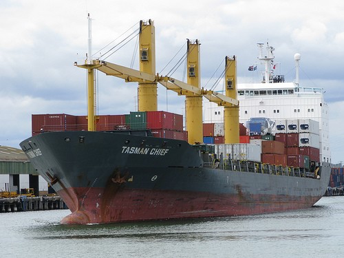 The Tasman Chief is the vessel taking the container to Vanuatu at the end of June. - Melbourne to Vanuatu ©  John Curnow