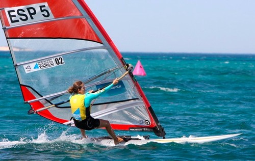 Marina Alabau (ESP) the RS:X Open leader sailing - 2010 Perth International Regatta © Vincenzo Baglione http://www.albaria.com/