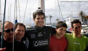 Copa de Espan~a Platu25 2010,John Bassadone (tall-centre),VertigoO Campeon - Copa de Espana 2010 photo copyright  Jesus Renedo http://www.sailingstock.com taken at  and featuring the  class