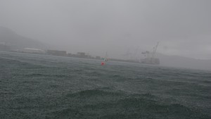 Heavy Rain disrupts wind and sailing - 2010 Winter Match Racing Championships photo copyright Roger Cook taken at  and featuring the  class