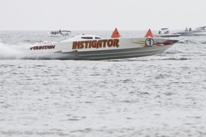 The big Fountain, Instigator Motorsports, with veteran driver Joe Sgro aboard, gave his a comfortable victory in Superboat Vee Unlimited. photo copyright Rodrick Cox taken at  and featuring the  class