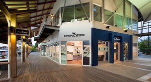 Princess Yachts Australia HQ on the Hope Island Marina on the Queensland Gold Coast. - princess powering ahead... photo copyright Bob Wonders taken at  and featuring the  class