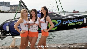 Nice looking boat, 'Global Racing'. The boat, I said, the boat, it's a nice looking boat! - newcastle offshore race photo copyright Reg Blunt http://www.embphotographics.com.au taken at  and featuring the  class