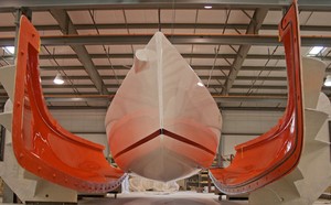 J/111 Bow view- ready to fly with bow sharp enough to knife through steep chop. photo copyright Stuart Johnstone taken at  and featuring the  class