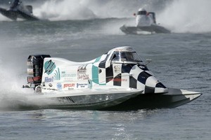 Anthony McEnnally at the wheel and aiming for an improved showing at Port Macquarie. - Formula powerboats for Port Macquarie photo copyright Theo Spykers  taken at  and featuring the  class