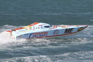 'Fountain Talladega', with Don Urfer on throttles and Chris Gattauma at the wheel, will be going hard in Super Boat Vee Unlimited. photo copyright Rodrick Cox taken at  and featuring the  class