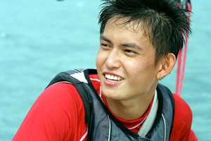 Terence KOH (SIN) finished 16th in silver fleet at 470 worlds photo copyright Ajay Rau taken at  and featuring the  class