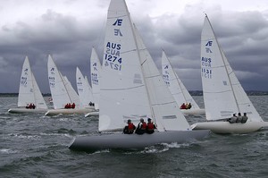  Race start - Etchells Pre-Nationals – Racing Abandoned photo copyright Teri Dodds http://www.teridodds.com taken at  and featuring the  class