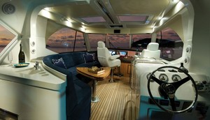 The 51 Enclosed Flybridge with IPS features an all new flybridge design with wrap-around helm photo copyright Ross Eason taken at  and featuring the  class