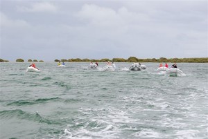 The Tender Exploration to Days Gutter, a shallow waterway with an abundance of fish, stingrays, soft coral and shovel nose sharks photo copyright Stephen Milne taken at  and featuring the  class
