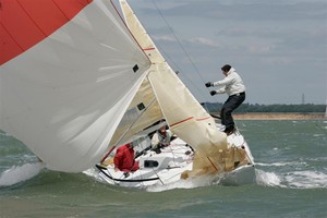 Day 2 at the  Coutts Quarter Ton Cup, Cowes photo copyright Richard Hampson http://www.yacht-pics.com taken at  and featuring the  class