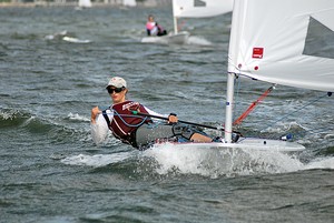 Anne Haeger, Boston College - ICSA / Laser Performance Men's and Women's Singlehanded Championships photo copyright Glennon Stratton / GTSphotos.com http//www.gtsphotos.com taken at  and featuring the  class