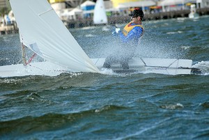 Cy Thompson, Roger Williams - ICSA / Laser Performance Men's and Women's Singlehanded Championships photo copyright Glennon Stratton / GTSphotos.com http//www.gtsphotos.com taken at  and featuring the  class