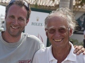 Jes Gram Hansen (left) and Wolfgang Schaefer (right), STRUNTJE LIGHT photo copyright  Rolex/Daniel Forster http://www.regattanews.com taken at  and featuring the  class