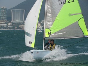 GILL Tri-Club Regatta 2010. Peter Simpson and Brandon Tang. photo copyright Kevin Lewis taken at  and featuring the  class
