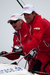 (L - R) Peter Gilmour and Christian Ponthieu  YANMAR Racing in action at Match Race Germany - Match Race Germany 2010 photo copyright Subzero Images taken at  and featuring the  class