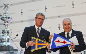 Roma, 06/05/10
34 America&rsquo;s Cup
Press Conference
Ray Thomas GGYC Rear Commodore, Claudio Gorelli Club Nautico di Roma President photo copyright Carlo Borlenghi / www.carloborlenghi.com taken at  and featuring the  class