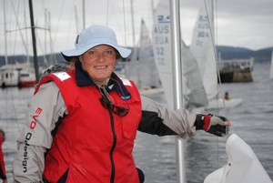Hobart’s Lisa Blackwood won race two of the International 2.4 metre national championship in Hobart photo copyright  Andrea Francolini Photography http://www.afrancolini.com/ taken at  and featuring the  class