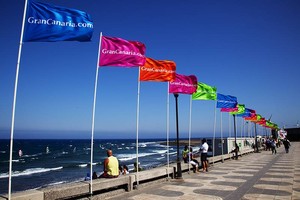 The Pozo flags fly high - 2010 PWA Pozo Izquierdo, Gran Canaria Grand Prix photo copyright  John Carter / PWA http://www.pwaworldtour.com taken at  and featuring the  class