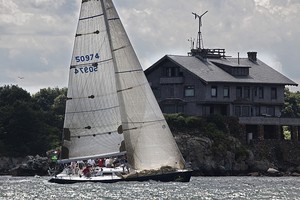 Arthur Santry's TEMPTATION passes Clingstone during the distance race - New York Yacht Club Race Week photo copyright  Rolex/Daniel Forster http://www.regattanews.com taken at  and featuring the  class