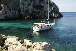 Back in Cala Covas Menorca now after seven years photo copyright Ian & Andrea Treleaven taken at  and featuring the  class