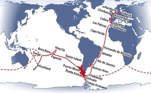 Beagle Channel tragedy the ambitious route plan of the yacht photo copyright  SW taken at  and featuring the  class