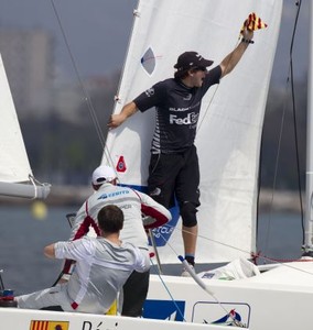 Blacky not happy, Bruni recieved a penalty for this incident - BlackMatch on Day 3 of France Match Race - World Match Racing Tour 2010 photo copyright Blackmatch taken at  and featuring the  class