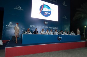 Opening Ceremony press conference for the Louis Vuitton Dubai regatta. 12/11/2010 photo copyright Chris Cameron/ETNZ http://www.chriscameron.co.nz taken at  and featuring the  class