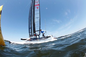 Canaan was the winner of the International C-Class Catamaran Championship. She was sailed by Fred Eaton and Magnus Clarke. photo copyright Christophe Launay taken at  and featuring the  class