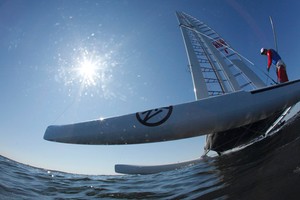  Alpha was the runner up. She was sailed by Glenn Ashby and James Spithill, both of Australia. photo copyright Christophe Launay taken at  and featuring the  class