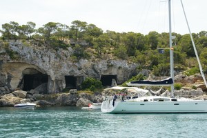 Cape Finisterre in a more peaceful anchorage photo copyright Ian & Andrea Treleaven taken at  and featuring the  class