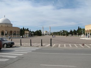 Central square and mausoleum in Monastir Tunisia photo copyright Clare and Andrew Payne taken at  and featuring the  class