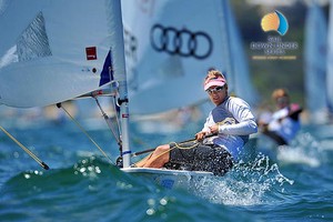 Charlotte Dobson of Great Britain - Sail Melbourne photo copyright Jeff Crow/ Sport the Library http://www.sportlibrary.com.au taken at  and featuring the  class