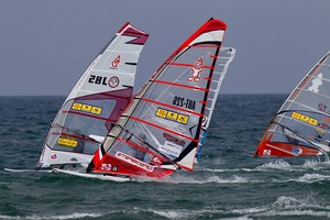 Chris Pressler hits the gas - 2010 Catalunya – Costa Brava (Spain) PWA Slalom World Cup photo copyright  John Carter / PWA http://www.pwaworldtour.com taken at  and featuring the  class